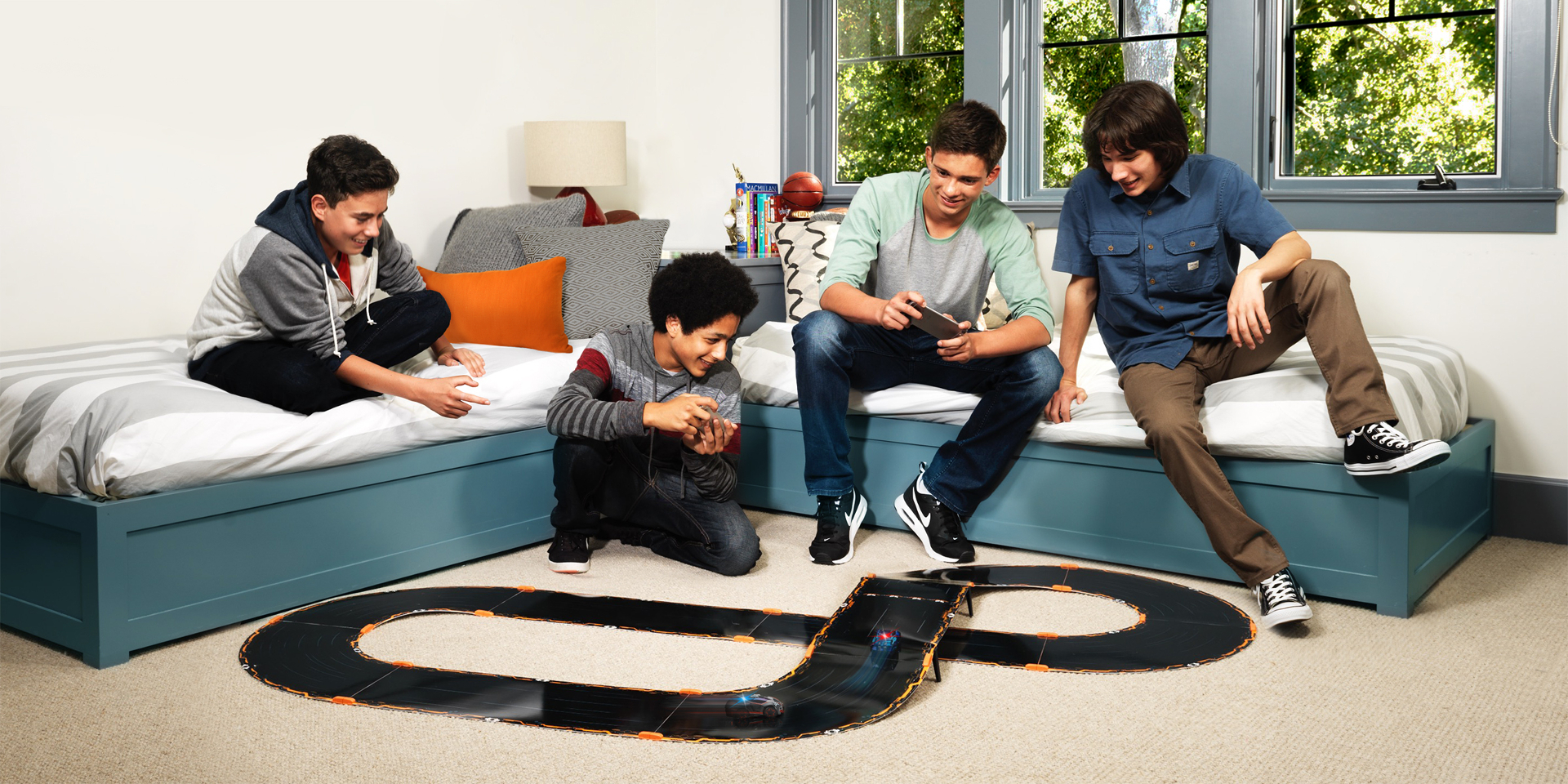 Anki Overdrive IOS or Android controllable Race Track Car Set