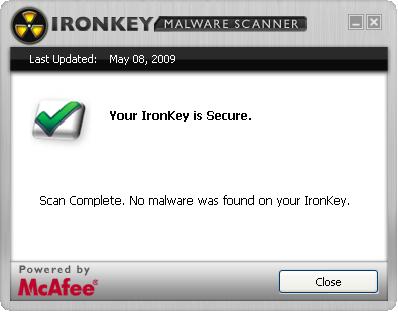 Ironkey malware protection