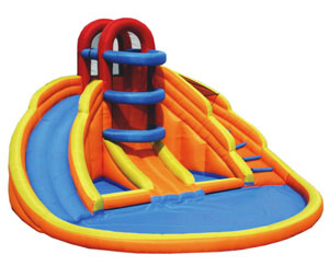 Big Blue Lagoon - Backyard Inflatable Water Park and Slide