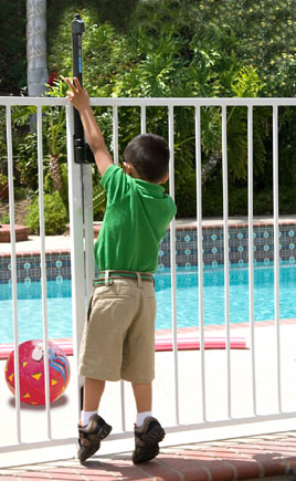 Vertical Magna Latch for Pool Safety