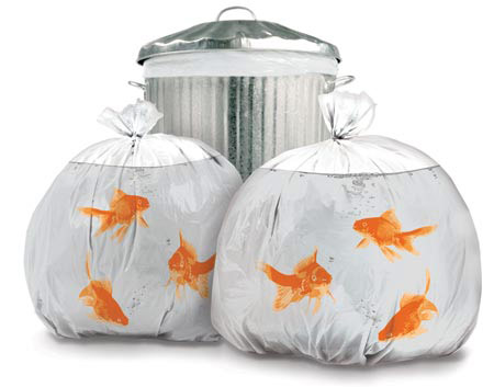 Pet Goldfish Garbage Bags