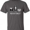 Never Forget Retro Vintage Cassette, VHS, Floppy Media T-Shirt