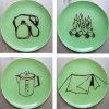 Campout Glass Plates by Nuno Studio