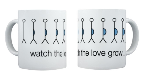 Watch the love grow pregnancy mug